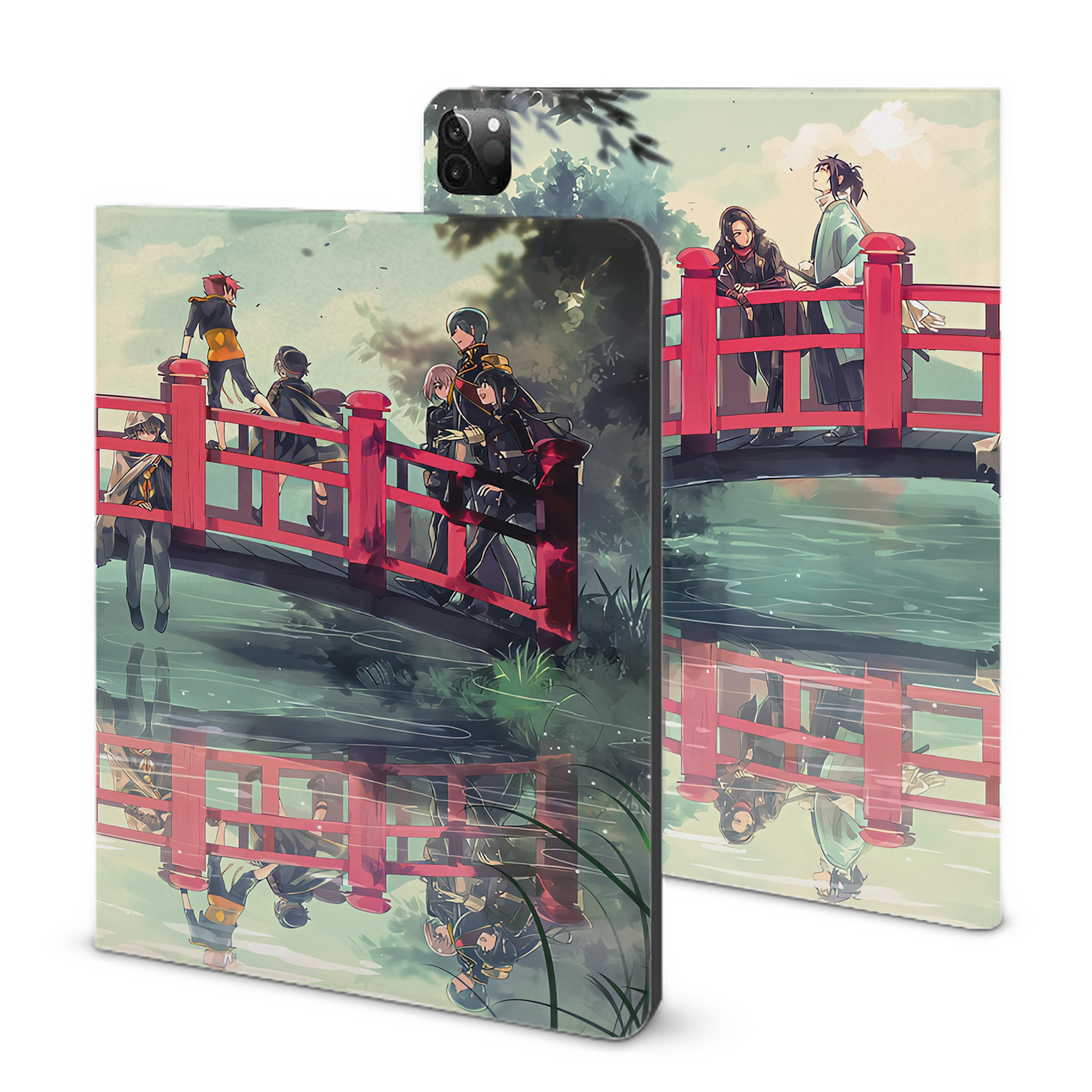 （画像用） 刀剣乱舞 Touken Ranbu IPadケース ペンホルダー付き ブックスタイルデザイン